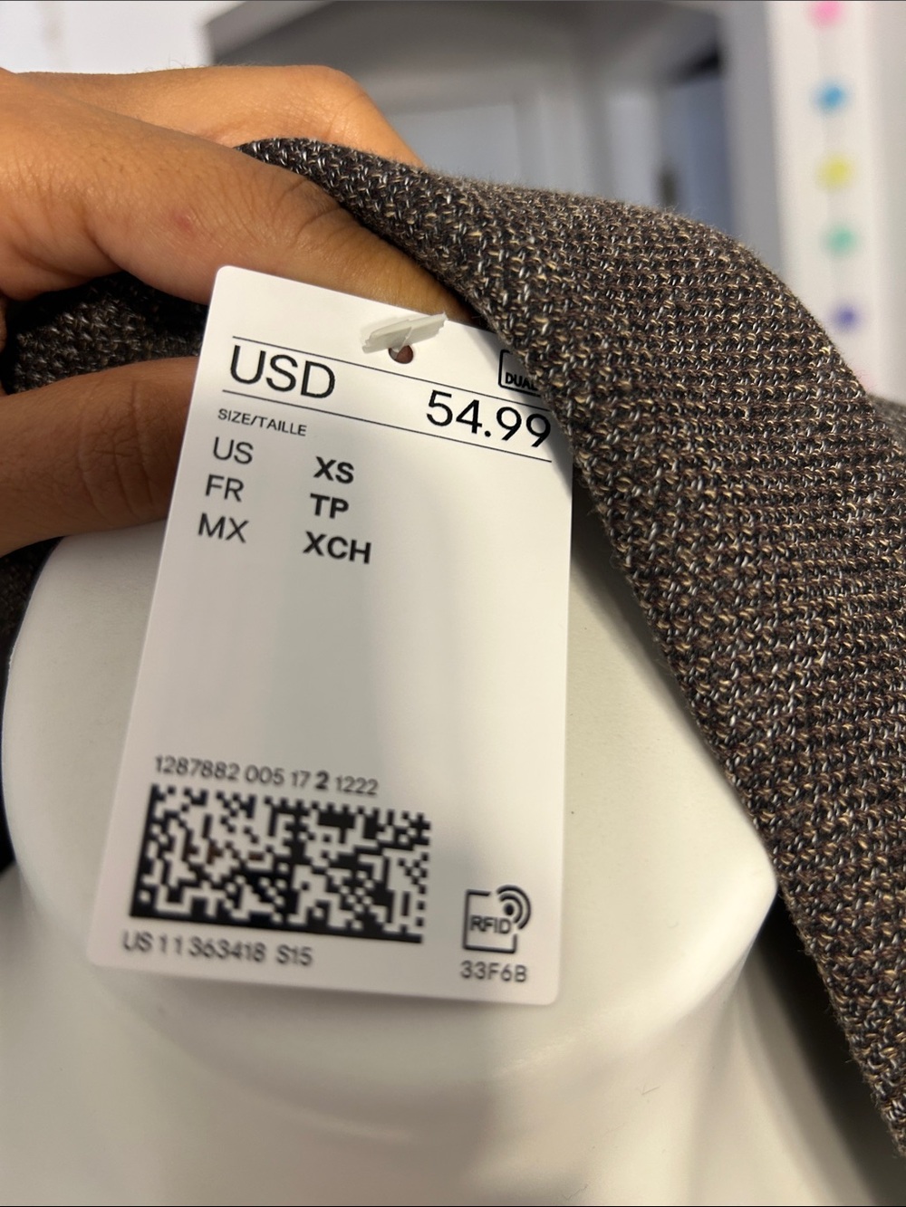 H&M Brown Tweed Single-Button Blazer - Picture 5 of 7